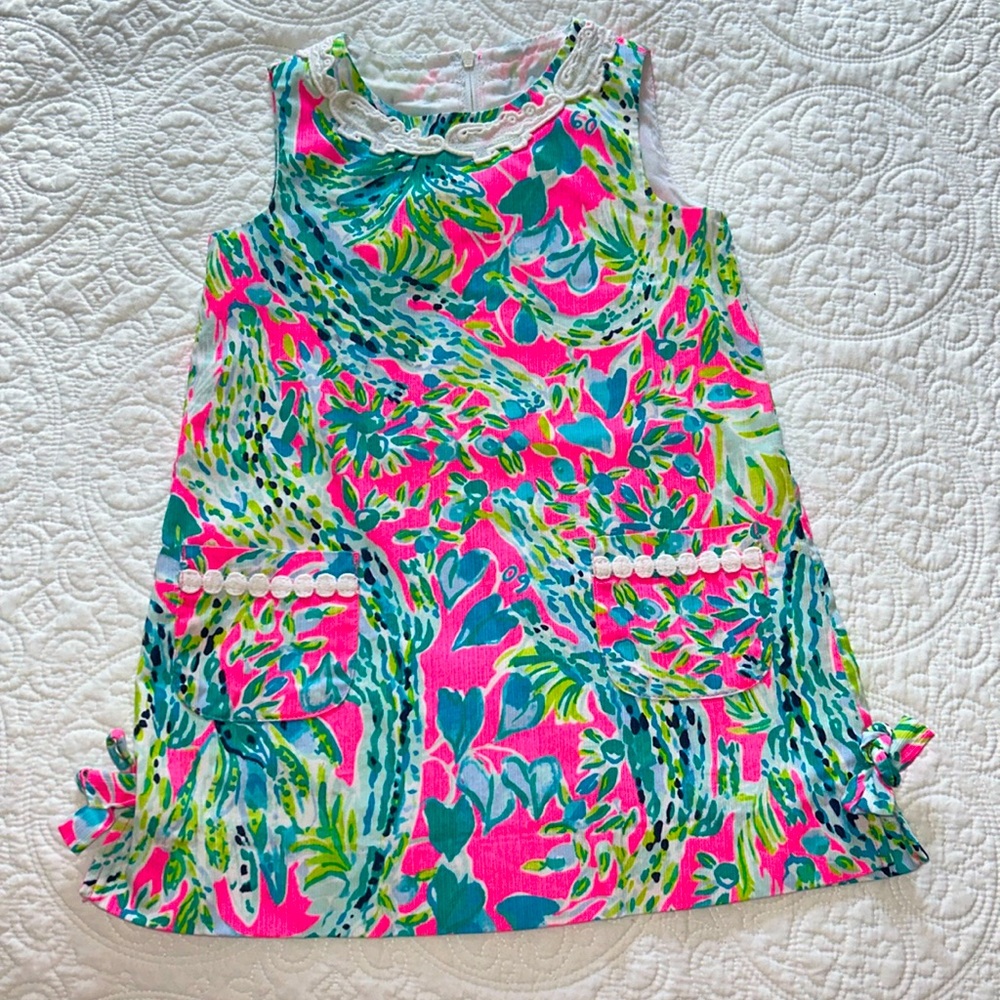 🐊LILLY PULITZER SIZE Multi Snap Back 3 little girls 👗